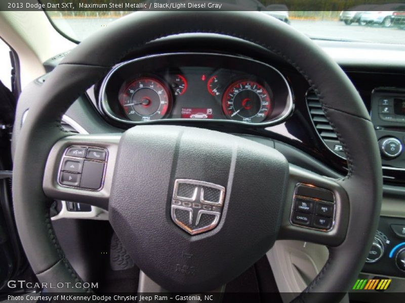 Maximum Steel Metallic / Black/Light Diesel Gray 2013 Dodge Dart SXT