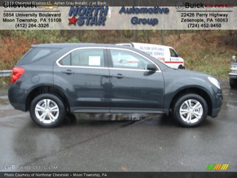 Ashen Gray Metallic / Jet Black 2013 Chevrolet Equinox LS