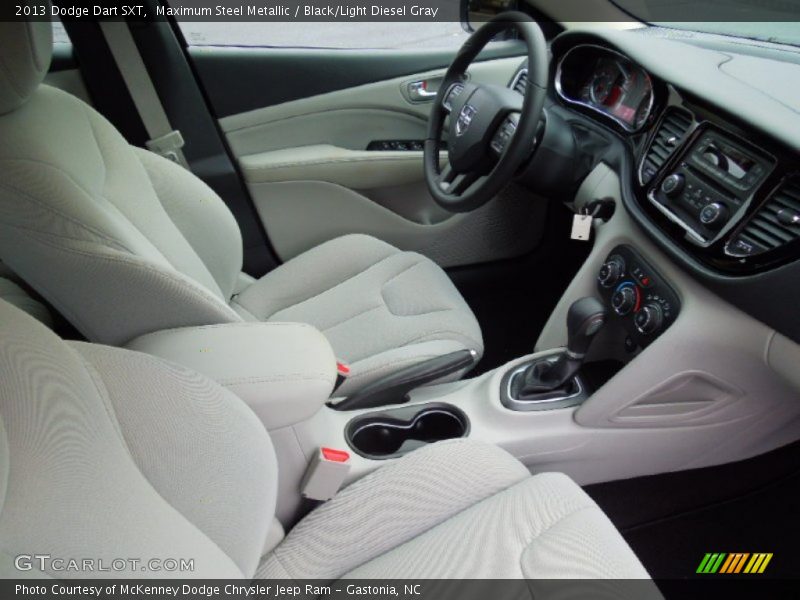 Maximum Steel Metallic / Black/Light Diesel Gray 2013 Dodge Dart SXT