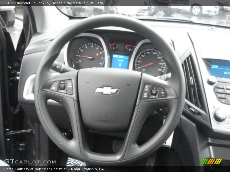 Ashen Gray Metallic / Jet Black 2013 Chevrolet Equinox LS