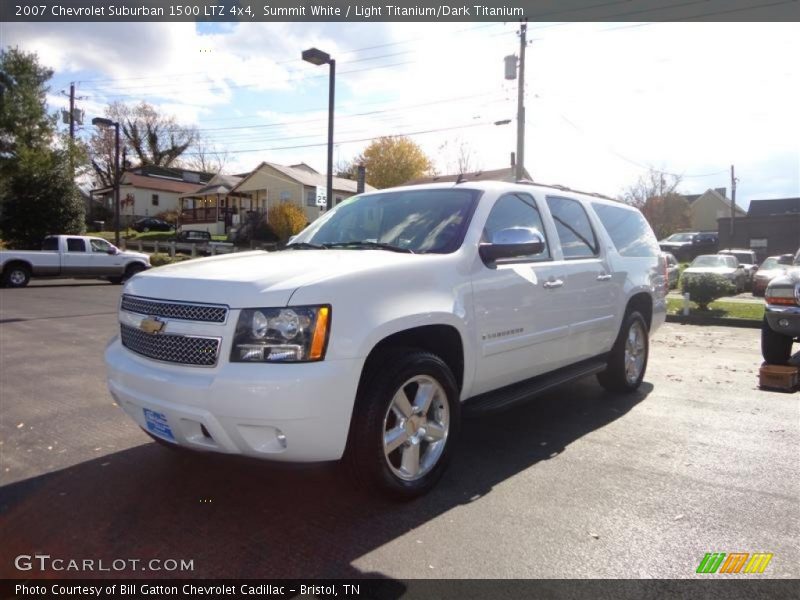 Summit White / Light Titanium/Dark Titanium 2007 Chevrolet Suburban 1500 LTZ 4x4