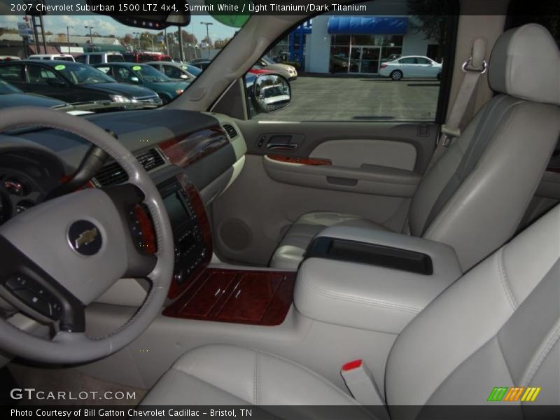Summit White / Light Titanium/Dark Titanium 2007 Chevrolet Suburban 1500 LTZ 4x4