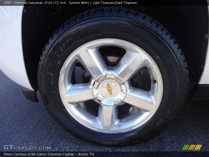 Summit White / Light Titanium/Dark Titanium 2007 Chevrolet Suburban 1500 LTZ 4x4