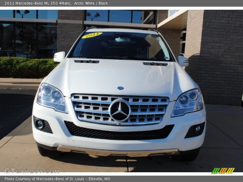 Arctic White / Black 2011 Mercedes-Benz ML 350 4Matic