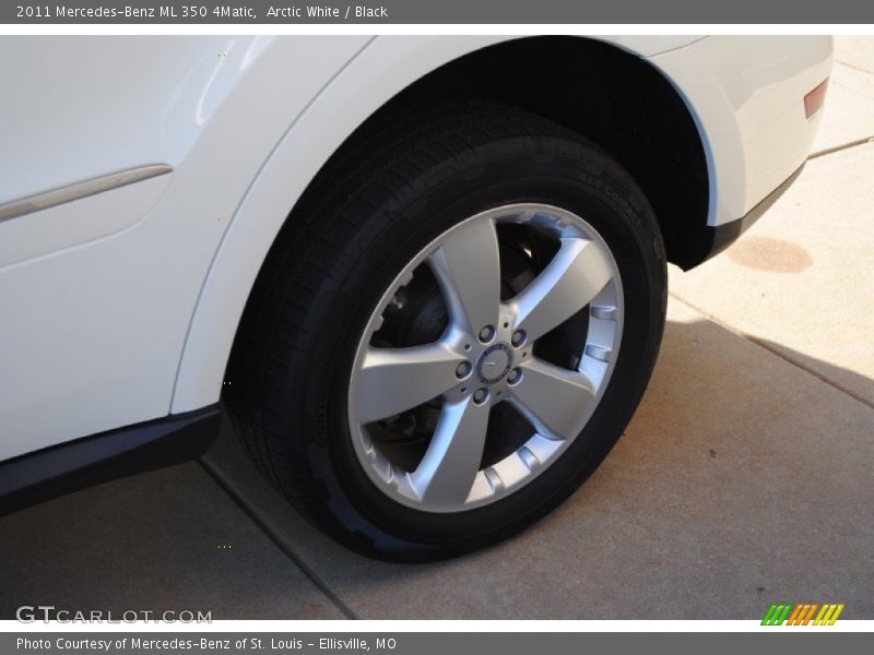 Arctic White / Black 2011 Mercedes-Benz ML 350 4Matic