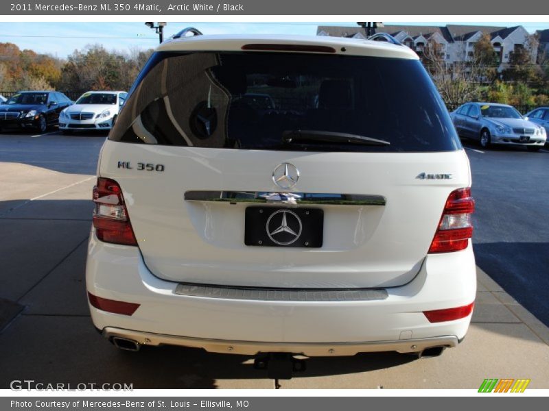 Arctic White / Black 2011 Mercedes-Benz ML 350 4Matic