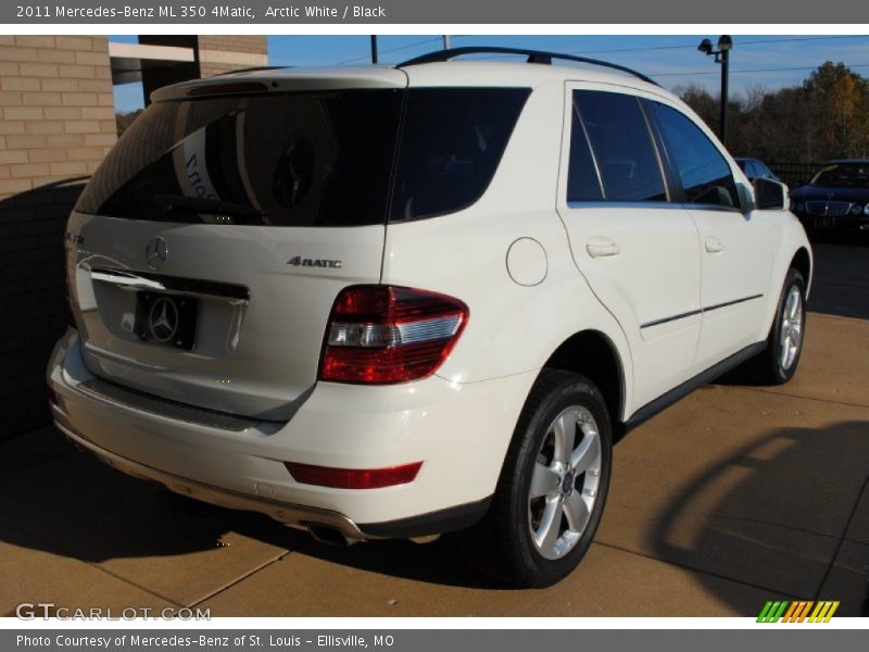 Arctic White / Black 2011 Mercedes-Benz ML 350 4Matic