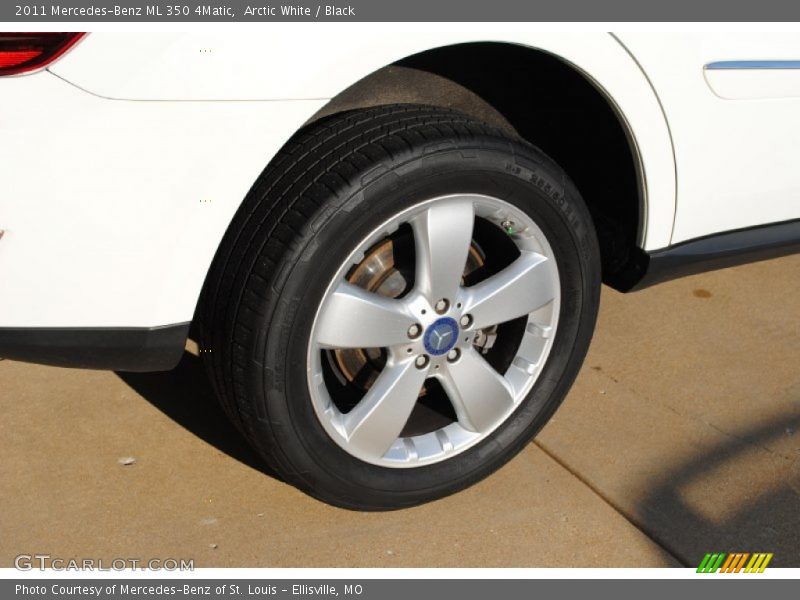 Arctic White / Black 2011 Mercedes-Benz ML 350 4Matic