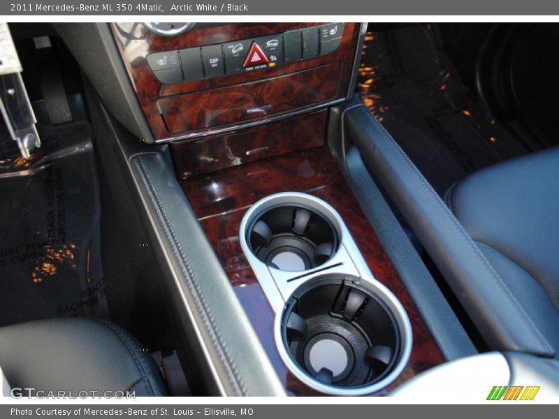 Arctic White / Black 2011 Mercedes-Benz ML 350 4Matic