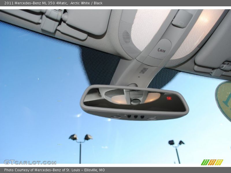 Arctic White / Black 2011 Mercedes-Benz ML 350 4Matic