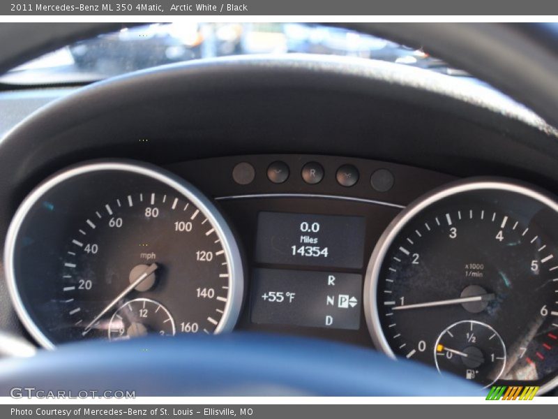 Arctic White / Black 2011 Mercedes-Benz ML 350 4Matic