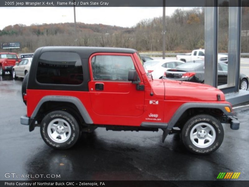 Flame Red / Dark Slate Gray 2005 Jeep Wrangler X 4x4