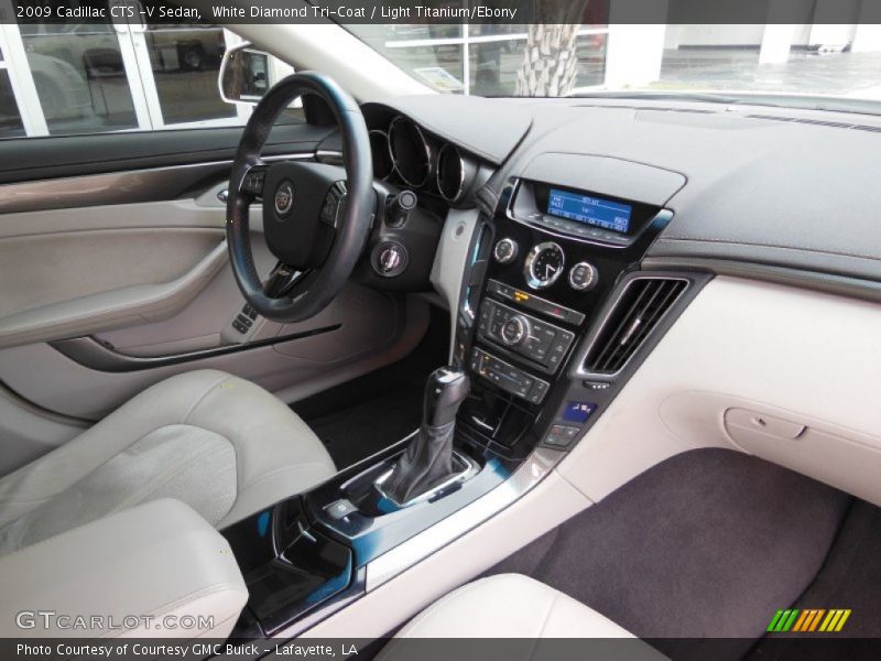 White Diamond Tri-Coat / Light Titanium/Ebony 2009 Cadillac CTS -V Sedan