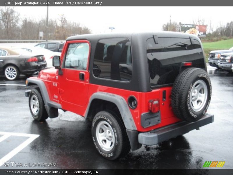 Flame Red / Dark Slate Gray 2005 Jeep Wrangler X 4x4