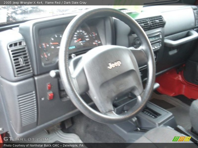 Flame Red / Dark Slate Gray 2005 Jeep Wrangler X 4x4