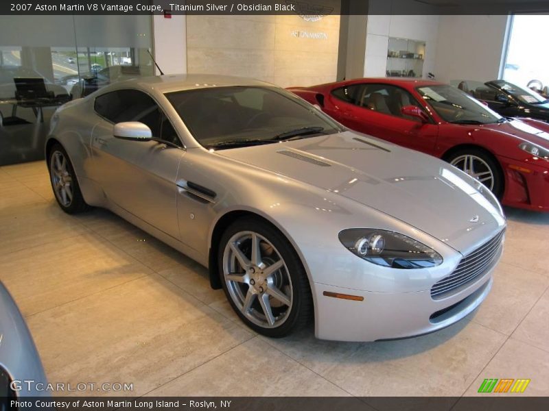 Titanium Silver / Obsidian Black 2007 Aston Martin V8 Vantage Coupe