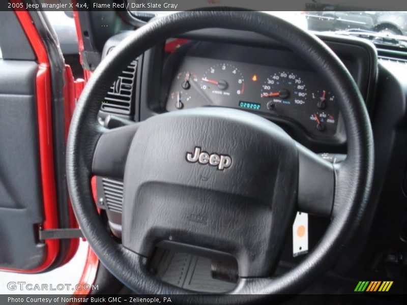 Flame Red / Dark Slate Gray 2005 Jeep Wrangler X 4x4