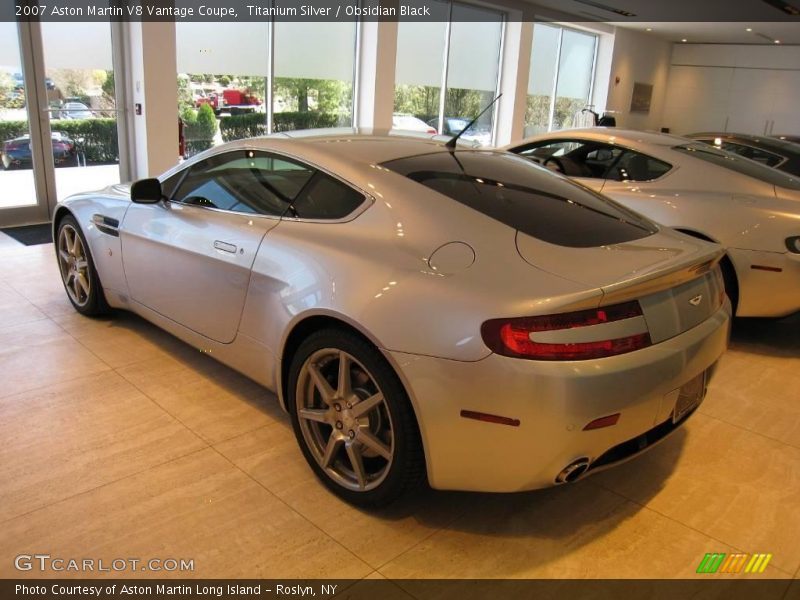 Titanium Silver / Obsidian Black 2007 Aston Martin V8 Vantage Coupe