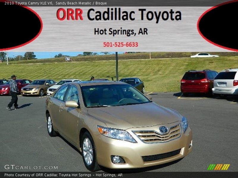 Sandy Beach Metallic / Bisque 2010 Toyota Camry XLE V6