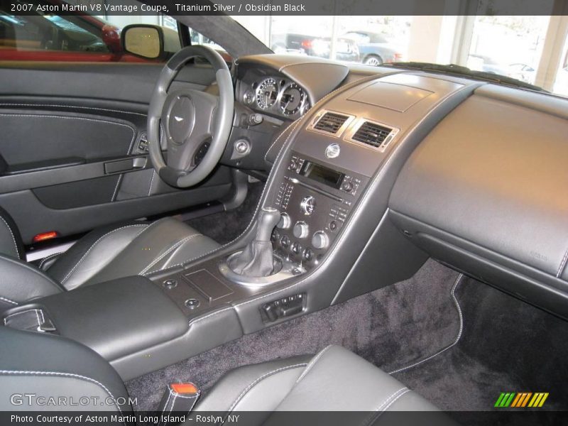 Titanium Silver / Obsidian Black 2007 Aston Martin V8 Vantage Coupe