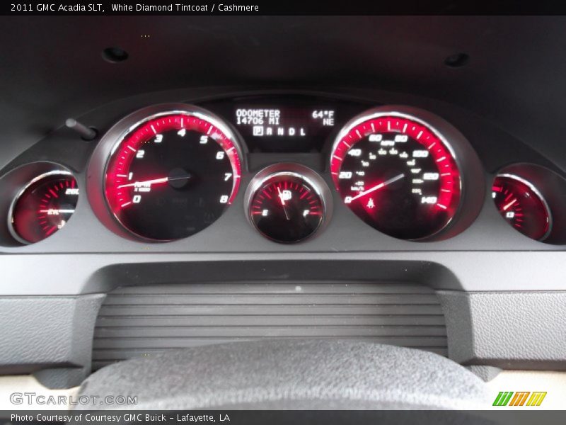 White Diamond Tintcoat / Cashmere 2011 GMC Acadia SLT