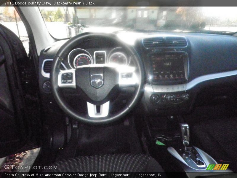 Blackberry Pearl / Black 2011 Dodge Journey Crew