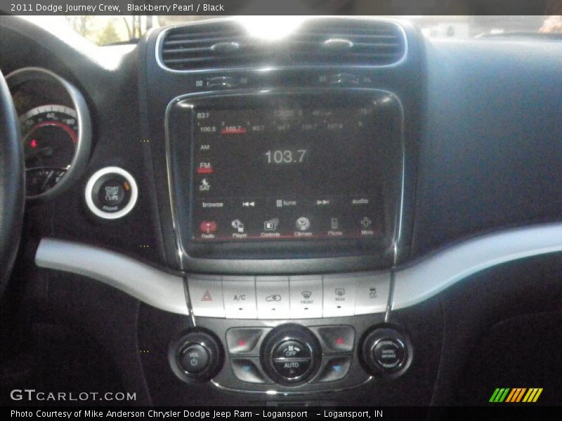 Blackberry Pearl / Black 2011 Dodge Journey Crew