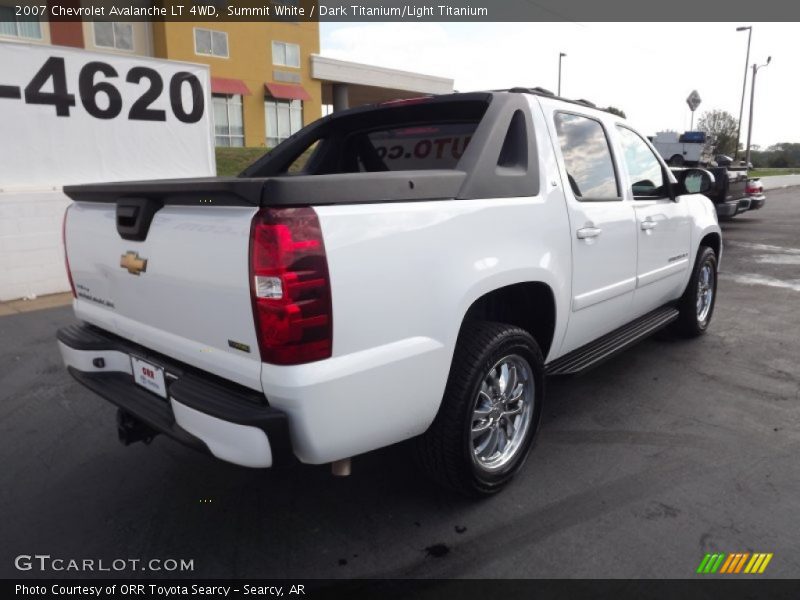 Summit White / Dark Titanium/Light Titanium 2007 Chevrolet Avalanche LT 4WD