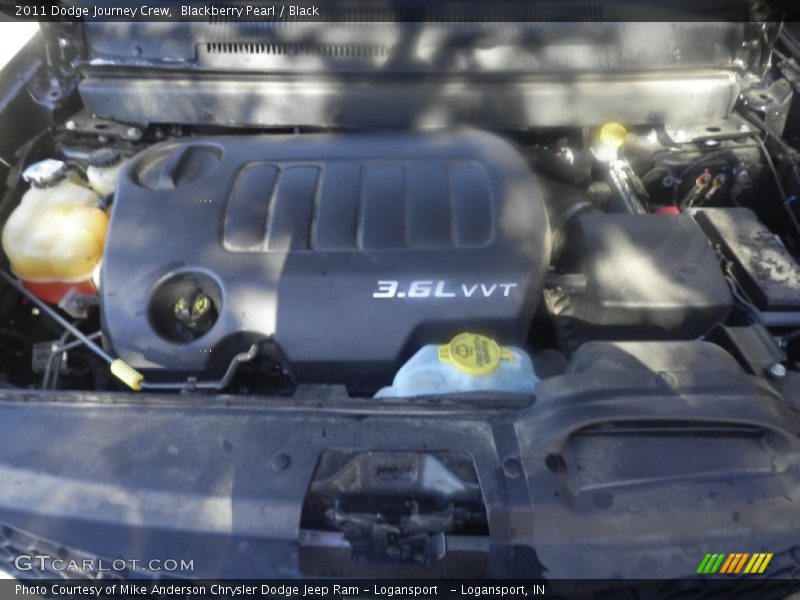 Blackberry Pearl / Black 2011 Dodge Journey Crew