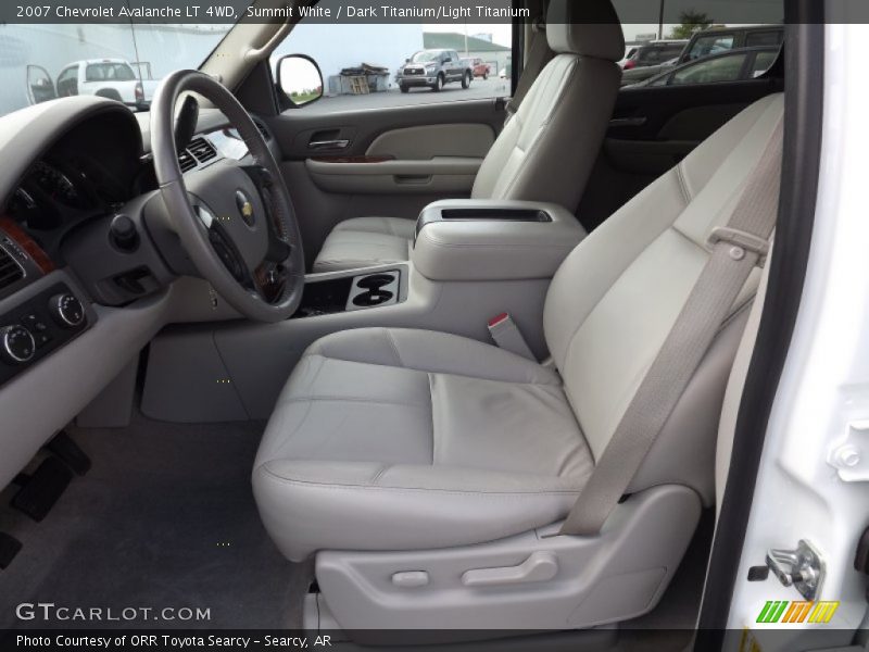 Summit White / Dark Titanium/Light Titanium 2007 Chevrolet Avalanche LT 4WD