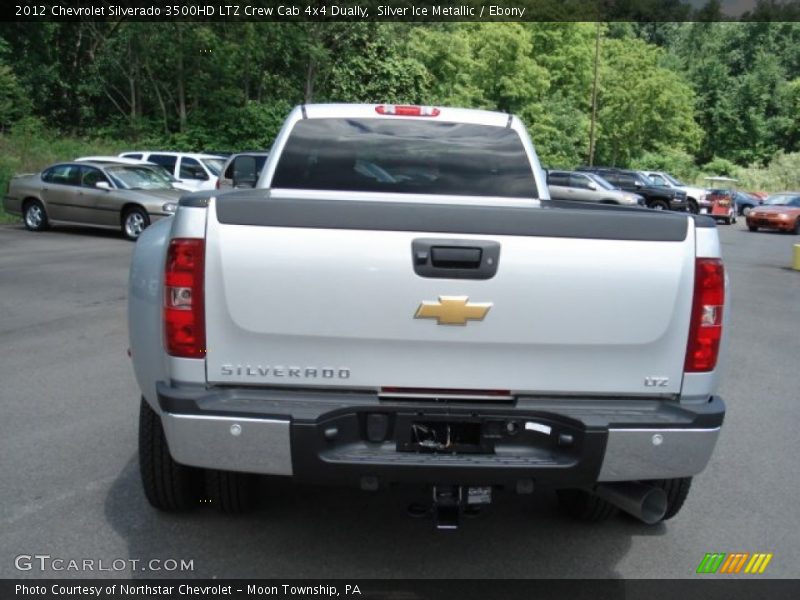 Silver Ice Metallic / Ebony 2012 Chevrolet Silverado 3500HD LTZ Crew Cab 4x4 Dually