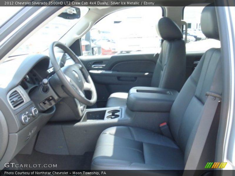 Silver Ice Metallic / Ebony 2012 Chevrolet Silverado 3500HD LTZ Crew Cab 4x4 Dually