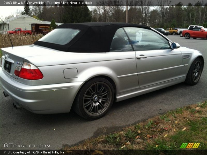 Titanium Silver Metallic / Black 2003 BMW M3 Convertible