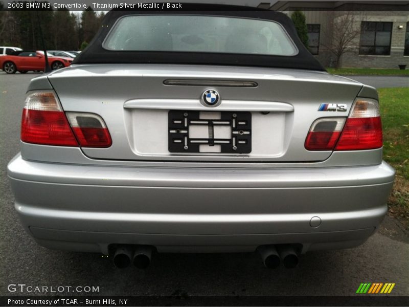 Titanium Silver Metallic / Black 2003 BMW M3 Convertible