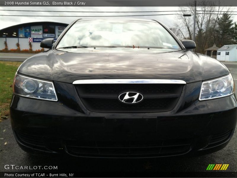 Ebony Black / Gray 2008 Hyundai Sonata GLS