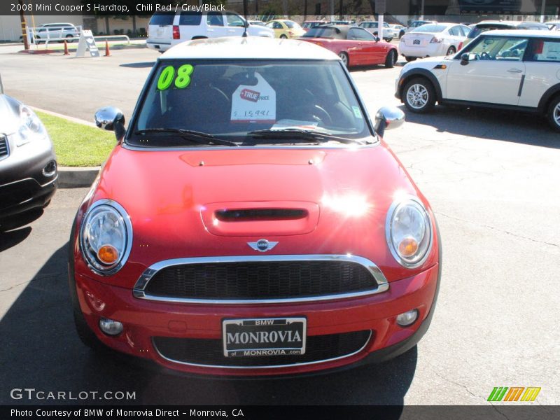 Chili Red / Grey/Black 2008 Mini Cooper S Hardtop
