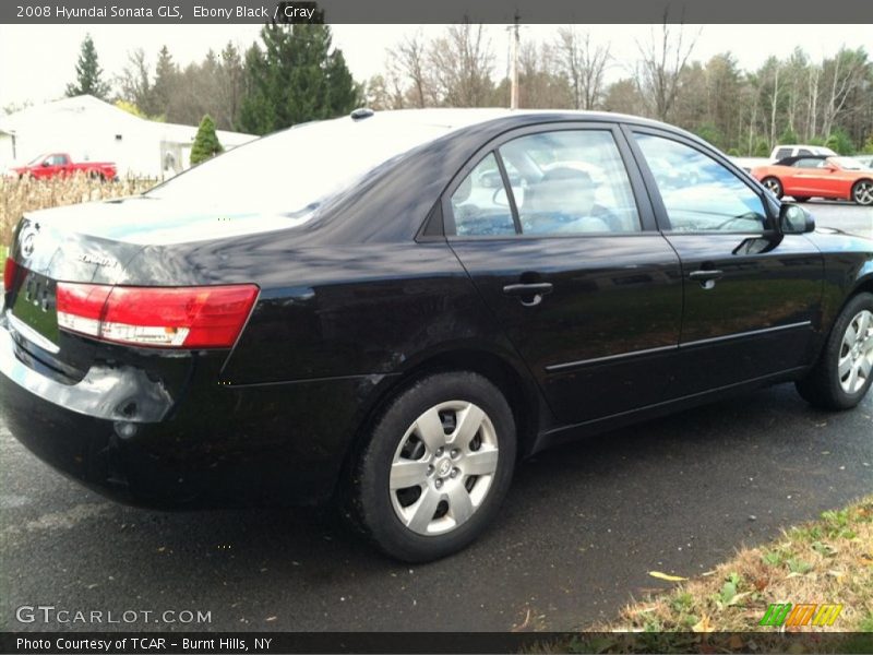 Ebony Black / Gray 2008 Hyundai Sonata GLS