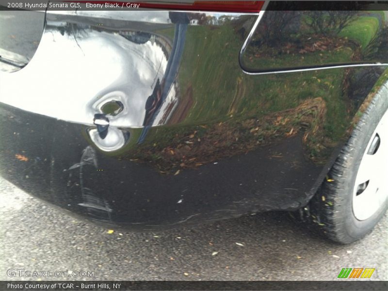 Ebony Black / Gray 2008 Hyundai Sonata GLS