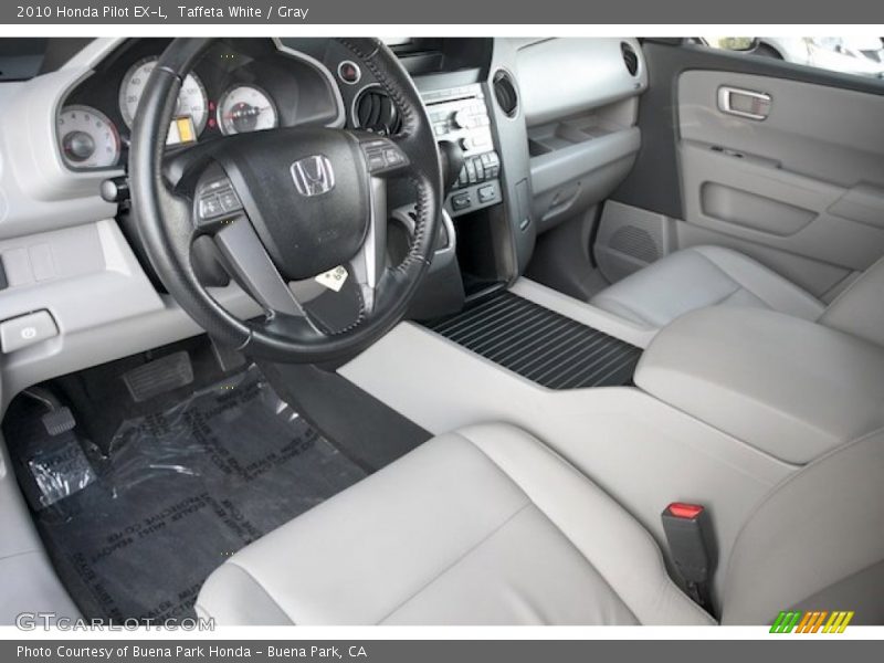 Taffeta White / Gray 2010 Honda Pilot EX-L