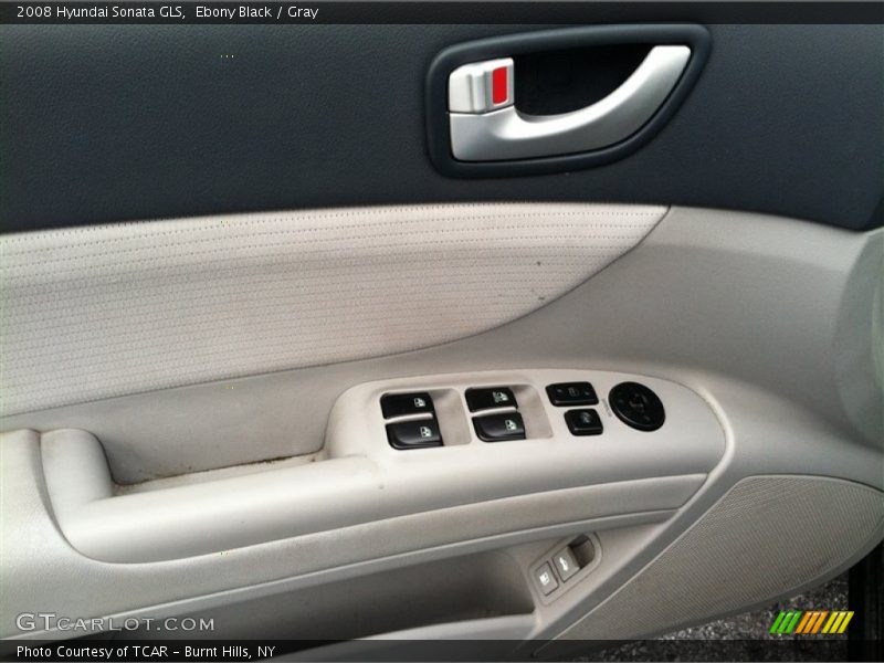 Ebony Black / Gray 2008 Hyundai Sonata GLS