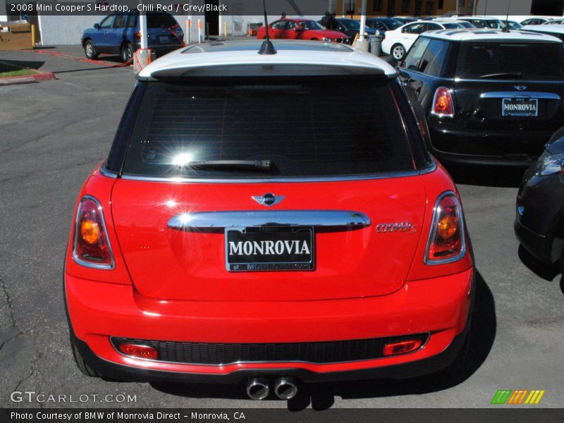 Chili Red / Grey/Black 2008 Mini Cooper S Hardtop