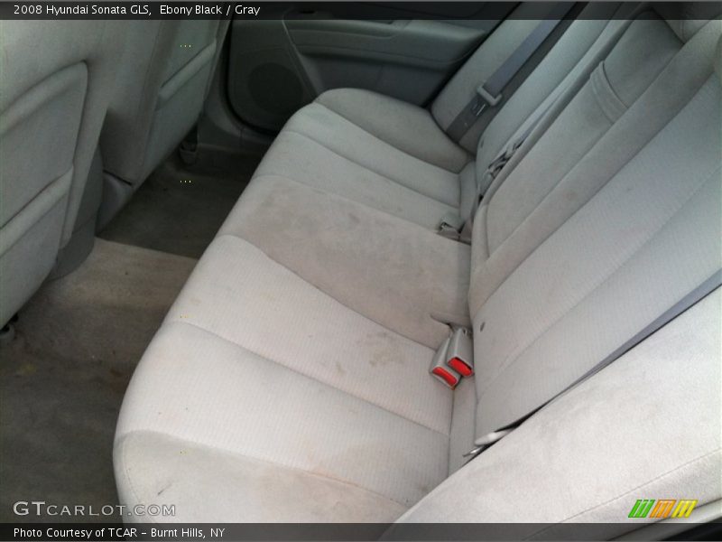 Ebony Black / Gray 2008 Hyundai Sonata GLS