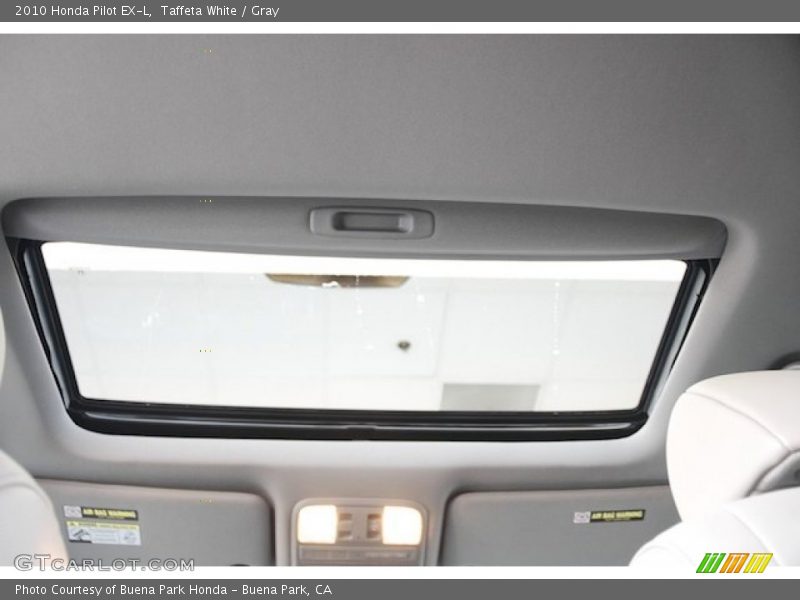 Taffeta White / Gray 2010 Honda Pilot EX-L