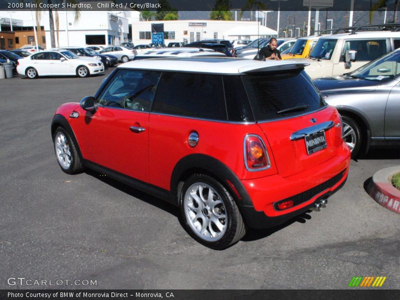 Chili Red / Grey/Black 2008 Mini Cooper S Hardtop