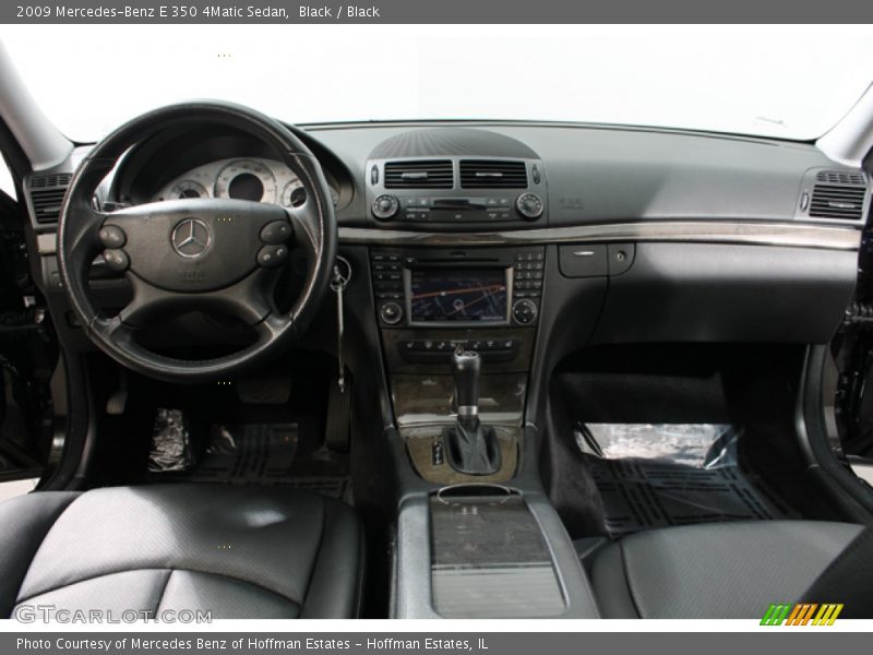 Black / Black 2009 Mercedes-Benz E 350 4Matic Sedan