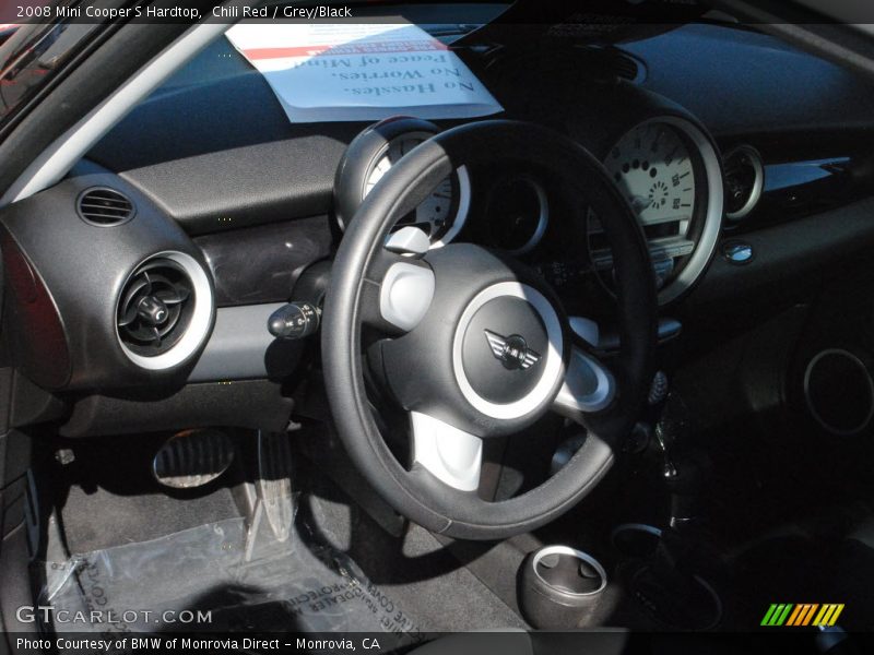 Chili Red / Grey/Black 2008 Mini Cooper S Hardtop