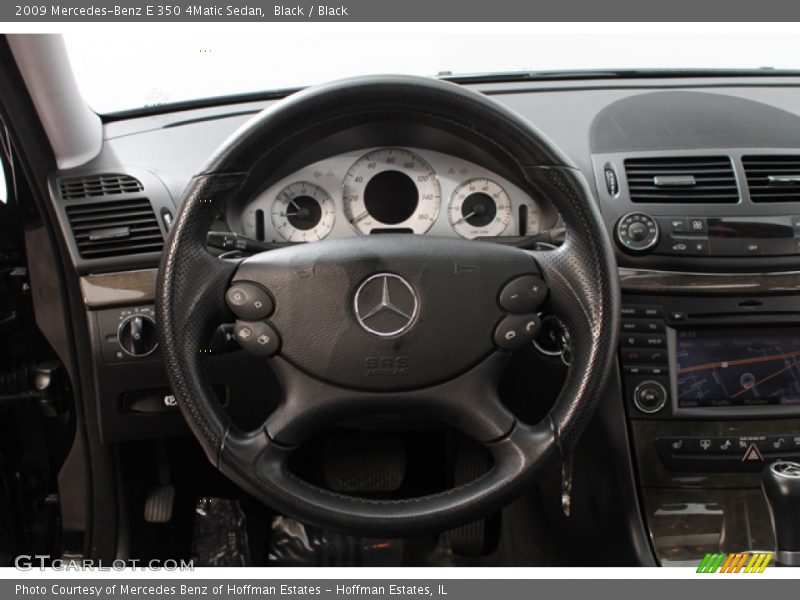 Black / Black 2009 Mercedes-Benz E 350 4Matic Sedan