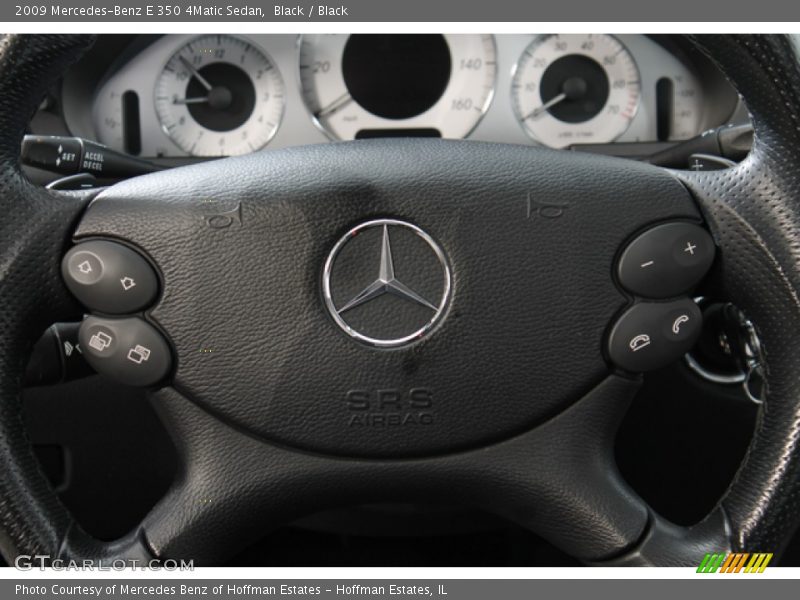Black / Black 2009 Mercedes-Benz E 350 4Matic Sedan