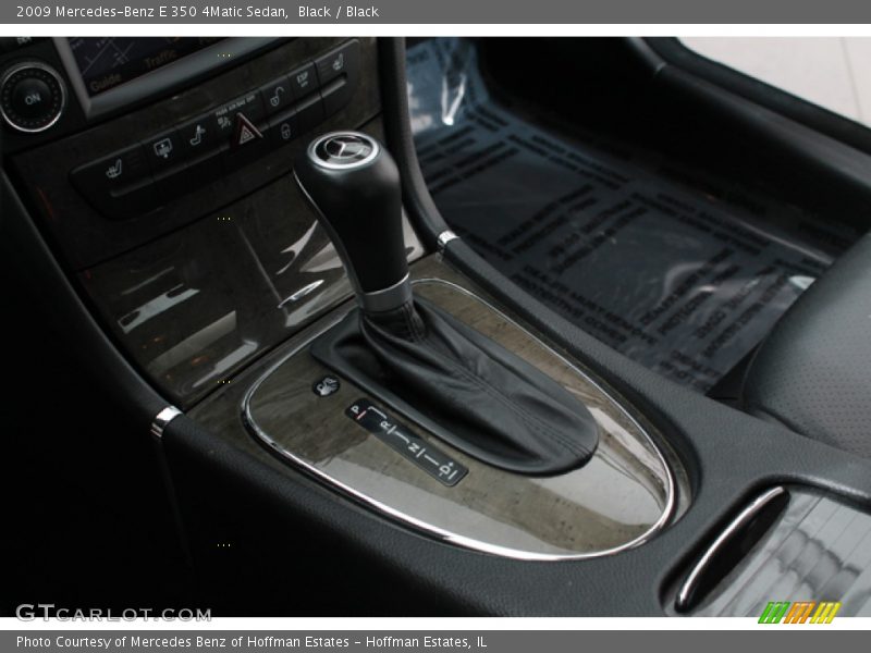Black / Black 2009 Mercedes-Benz E 350 4Matic Sedan