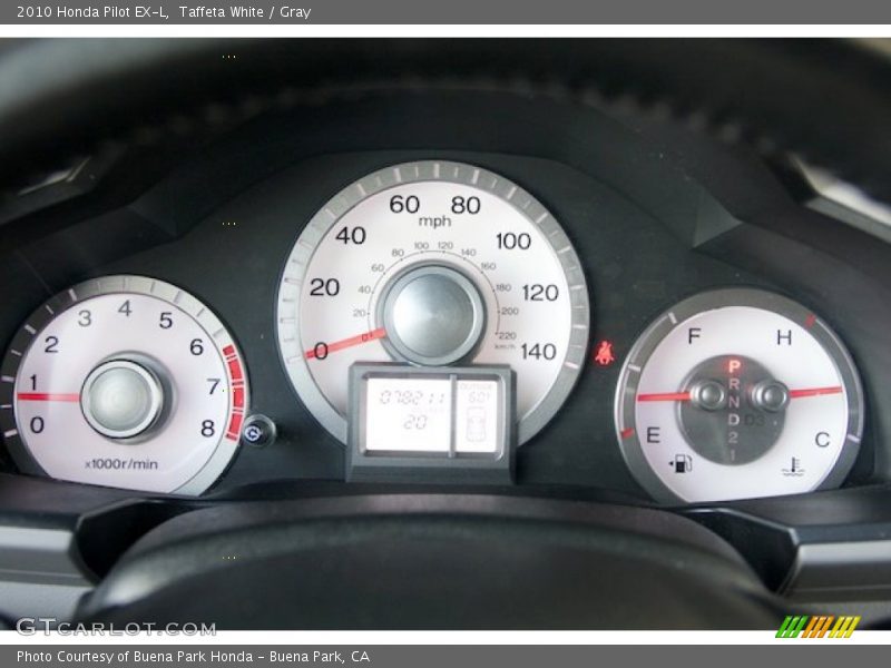 Taffeta White / Gray 2010 Honda Pilot EX-L